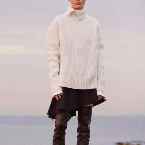 H&M Studio A/W 2017 Wool Blend Asymmetrical Skirt - US 10, EU 40 - Picture 3 of 9